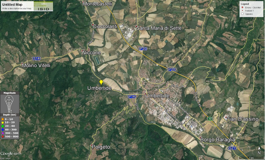 Position of Umbertide site